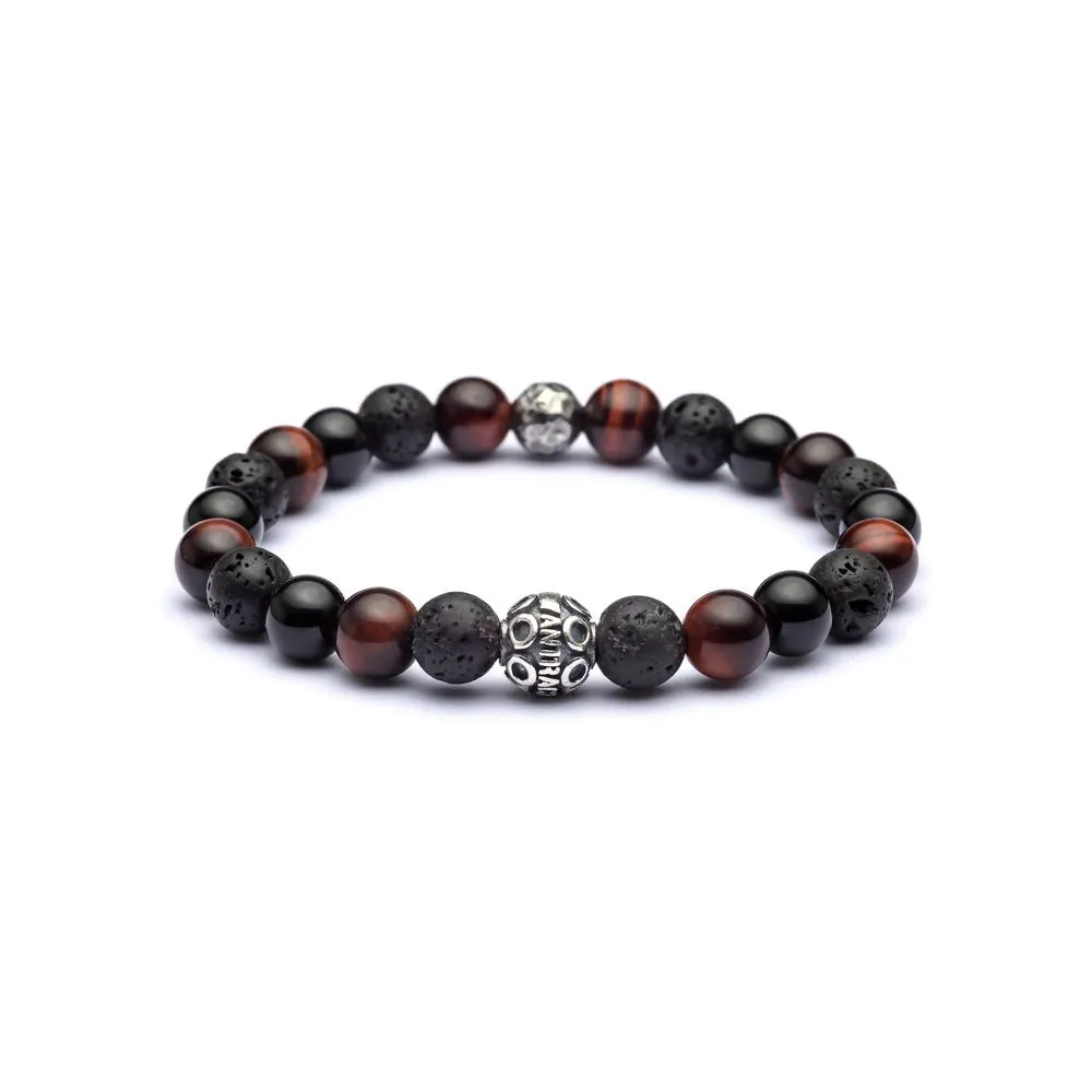 Bracciale Antracite con Pietre Dure CENTAURO