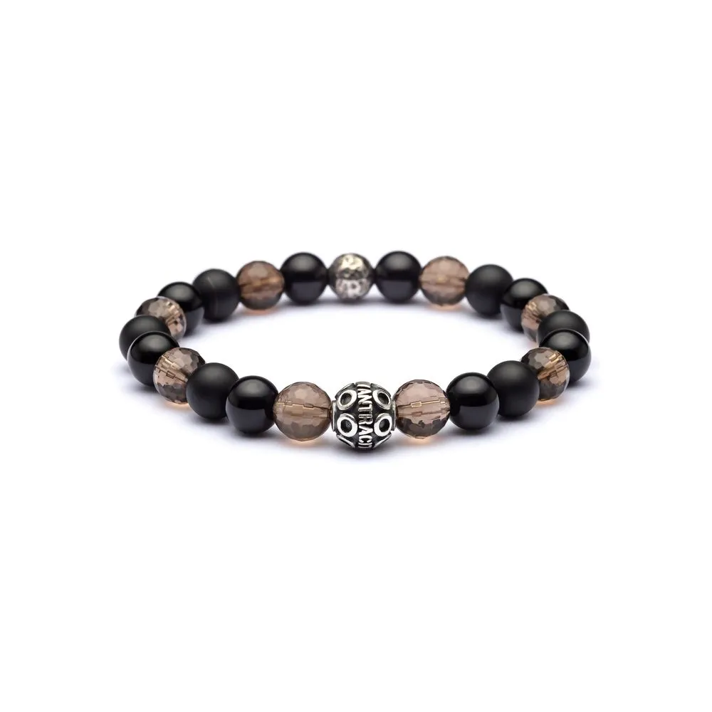 Bracciale Antracite con Pietre Dure CRONOS