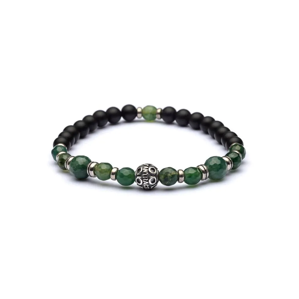 Bracciale Antracite con Pietre Dure ANAHATA