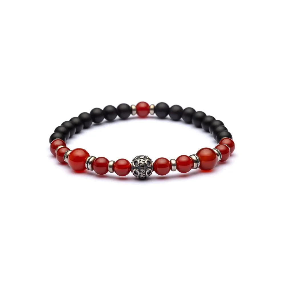 Bracciale Antracite con Pietre Dure SVADHISTHANA