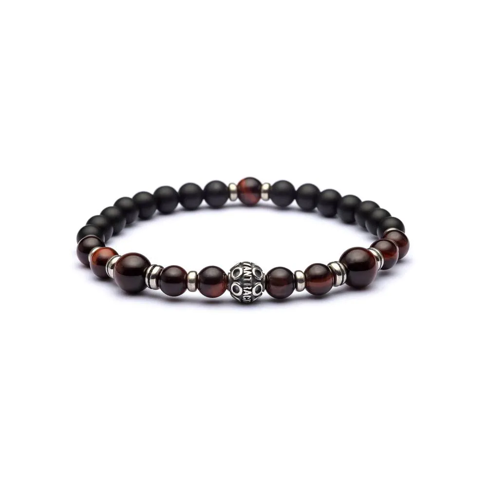 Bracciale Antracite con Pietre Dure MULADHARA