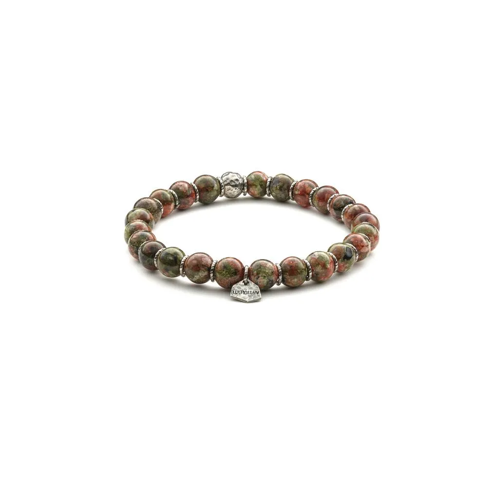Bracciale Antracite Enjoy Con Pietre Dure Vermouth