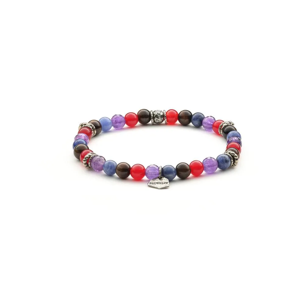 Bracciale Antracite Fantasy Con Pietre Dure Anastasia