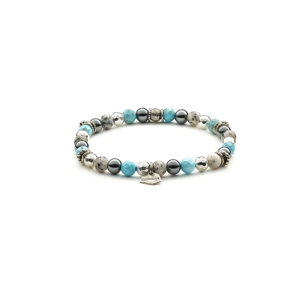 Bracciale Antracite Fantasy Con Pietre Dure Calliope