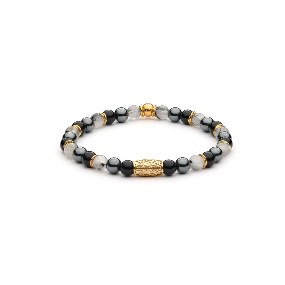 Bracciale Antracite Hollywood con Pietre Dure Kubrick