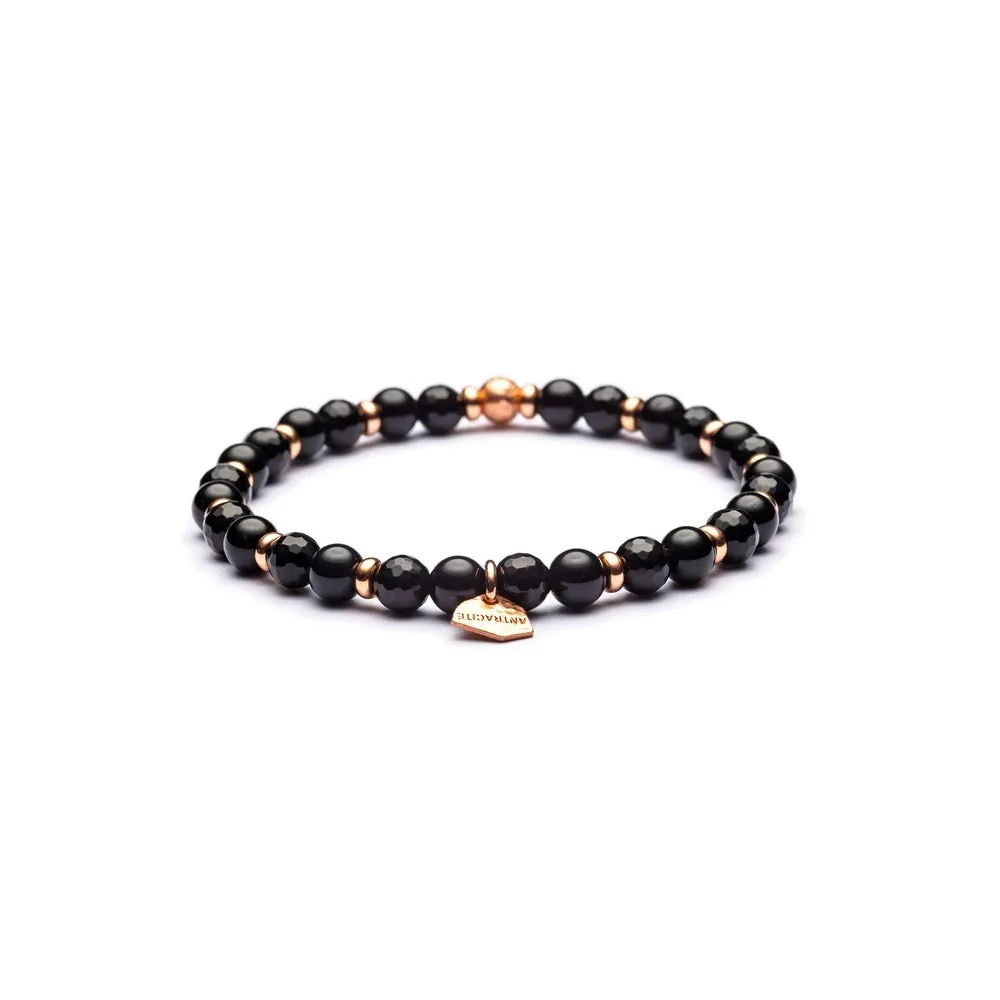 Bracciale Antracite Rose Pietre Dure Gioia