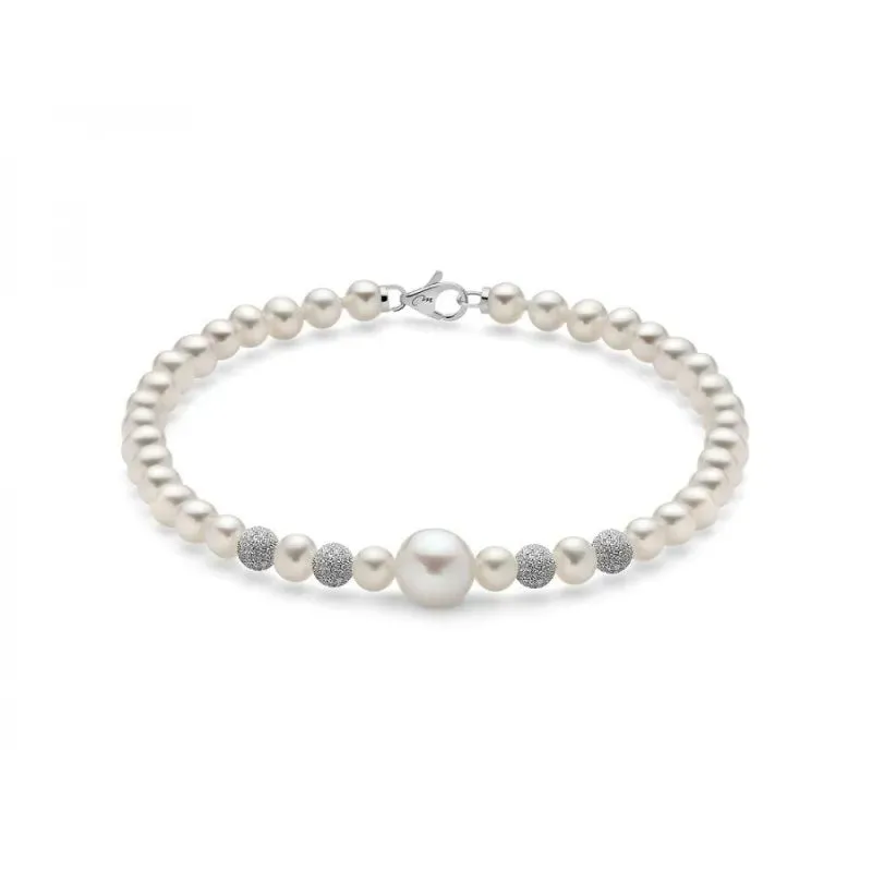 Miluna Bracciale Perle Con Applicazione