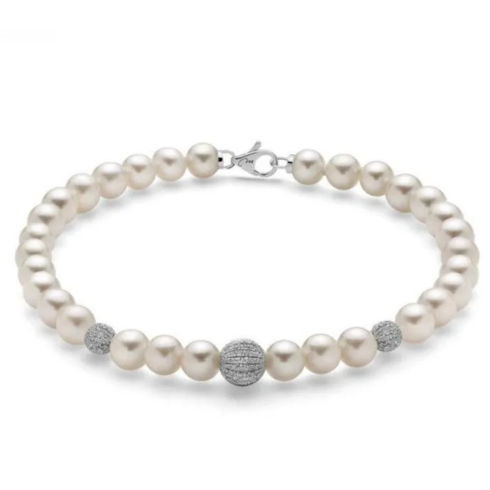 Bracciale in oro e perle Collezione Boule MILUNA – PBR2536V
