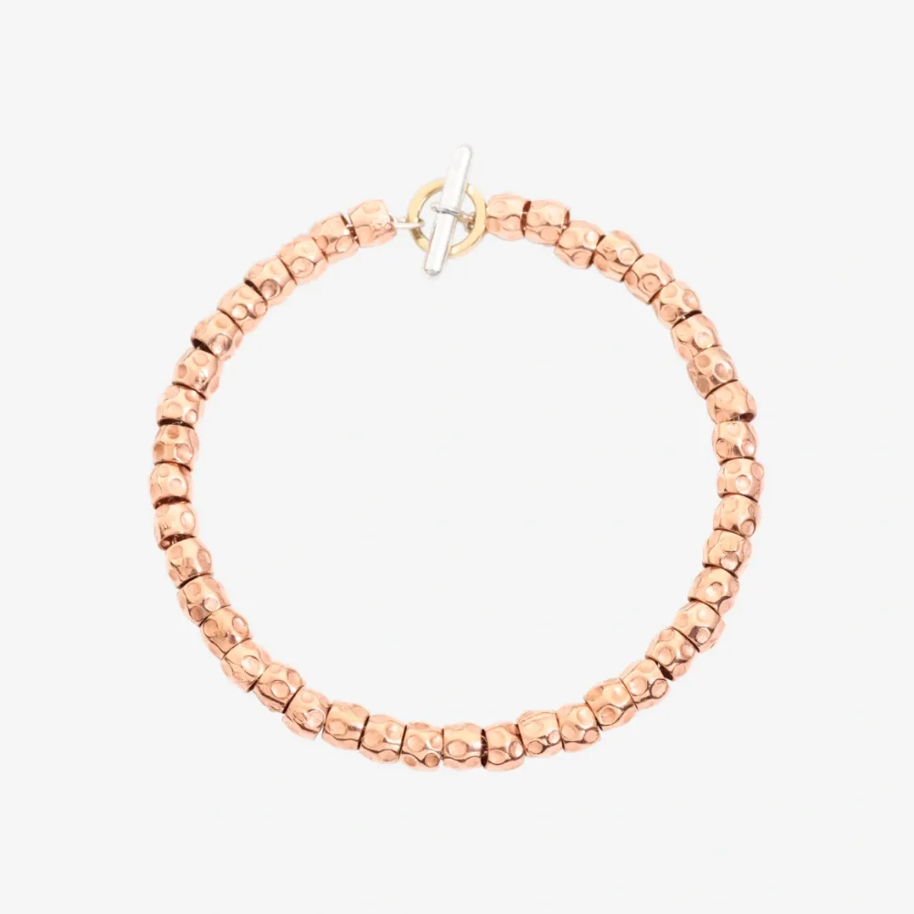 DoDo - Bracciale Granelli Oro Rosa 9K
