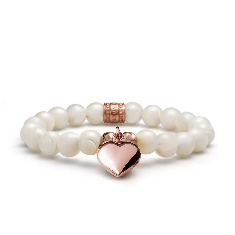 Bracciale Maria Cristina Sterling con Cuore Rosé G1895