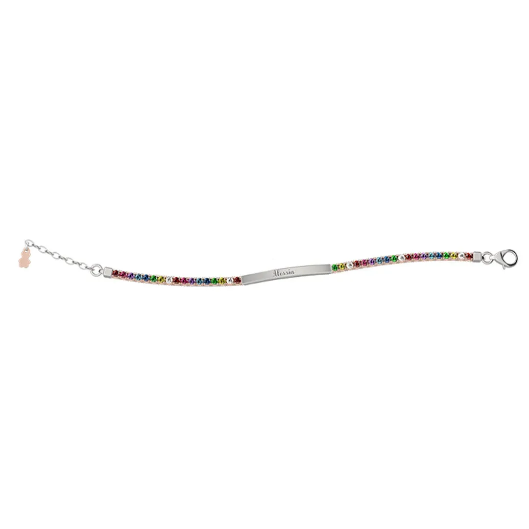 Bracciale tennis argento bambina Nanan NAN0336