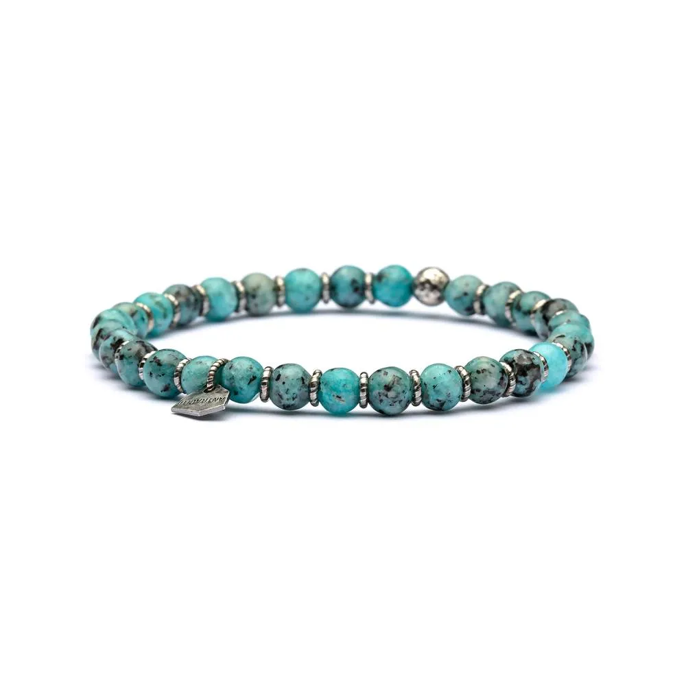 Bracciale Uomo Antracite con Howlite Olimpia