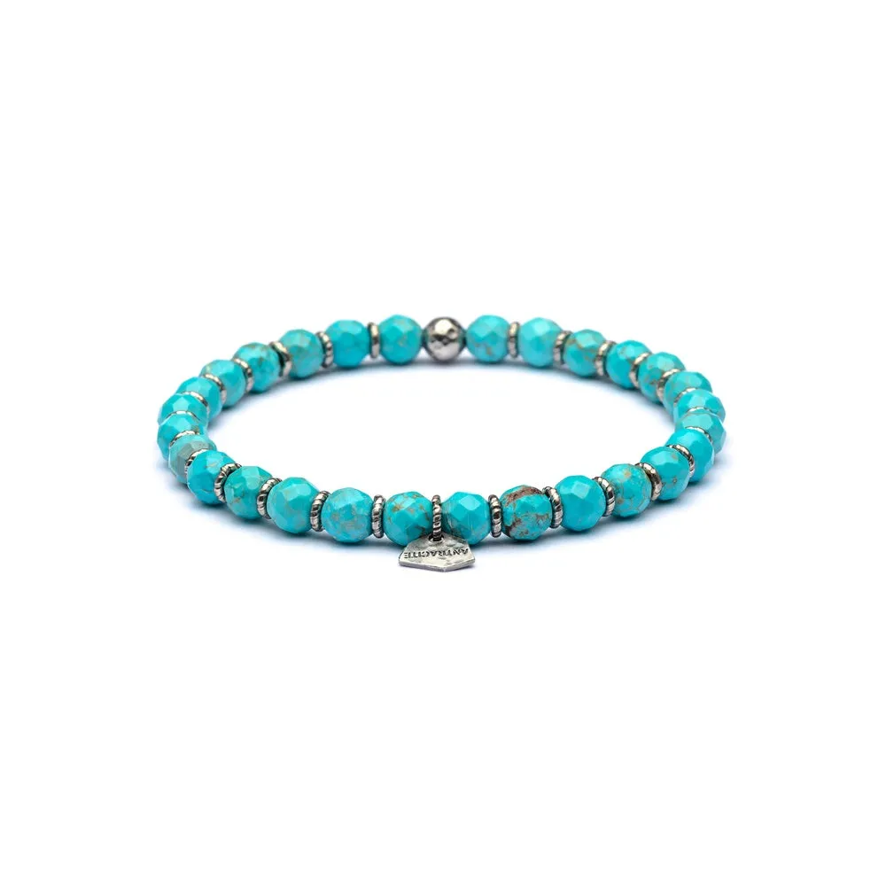 Bracciale Uomo Antracite con Howlite San Marco