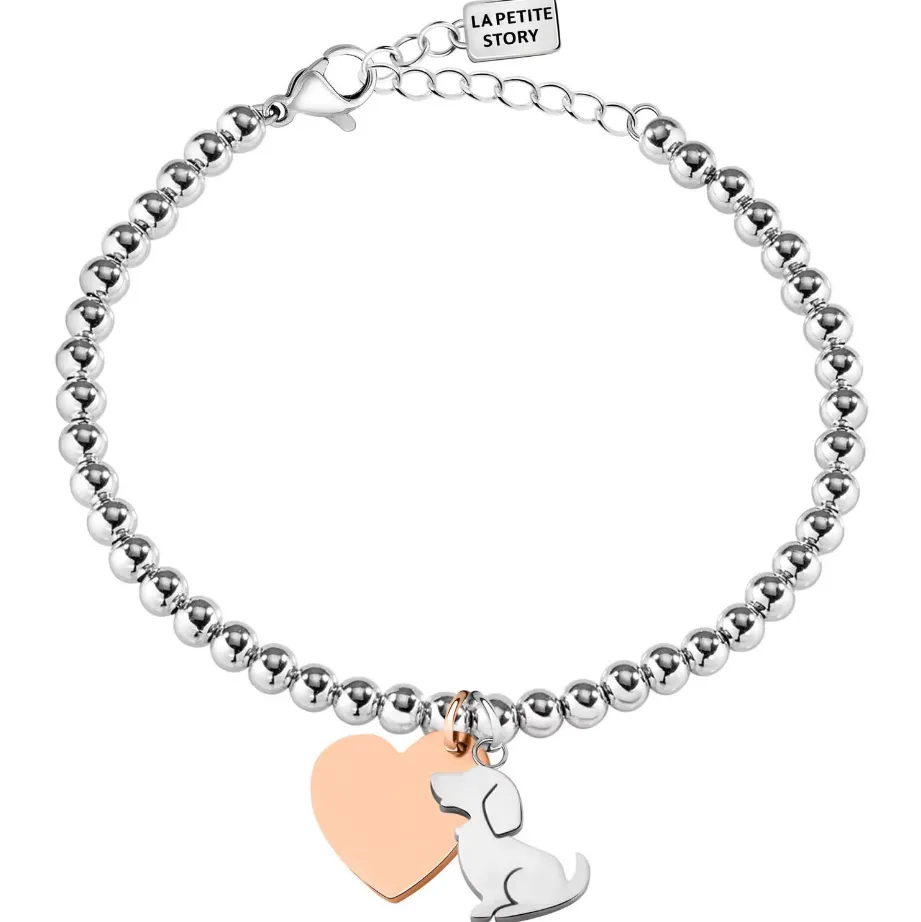 Bracciale donna La Petite Story Family ciondolo cane e cuore – LPS05AQI02