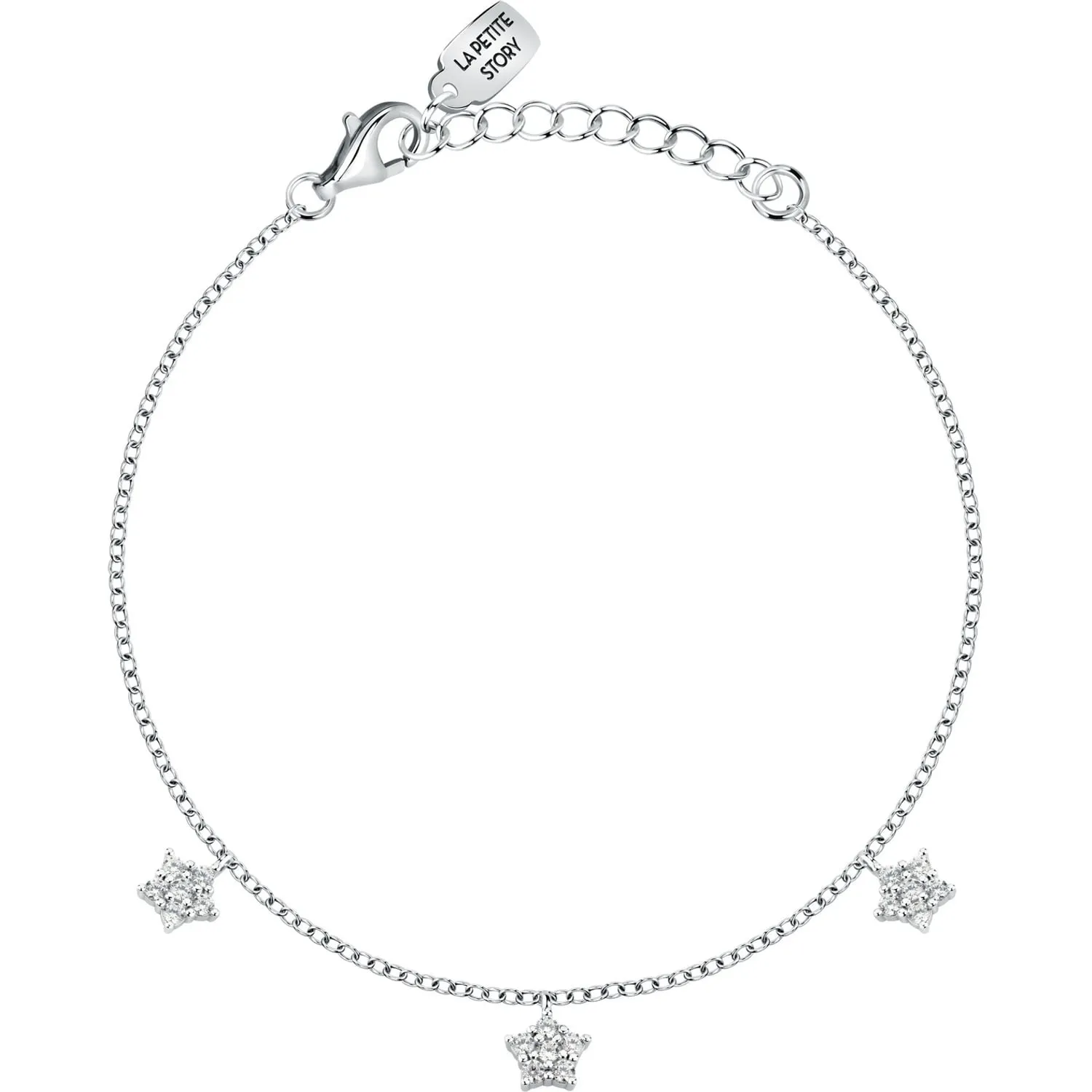 Bracciale donna La petite story in argento con stelle lps05awv07
