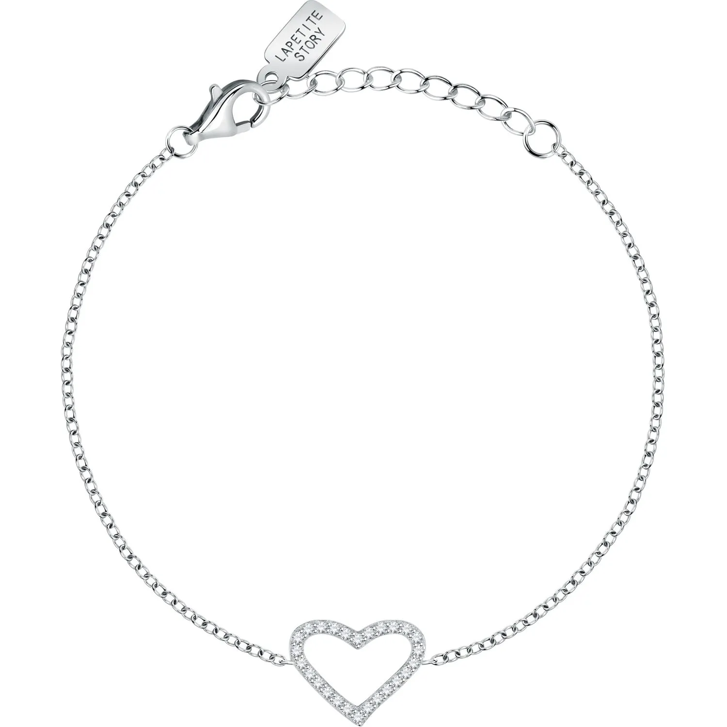 Bracciale donna Le petite story in argento donna con cuore lps05awv25