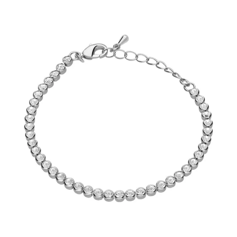 Bracciale donna Stroili in metallo rodiato e cristalli 1663926