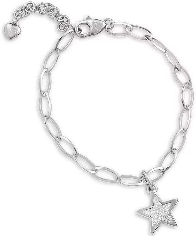 Bracciale donna gioielli Ops Objects con stella glitter OPSBR-812