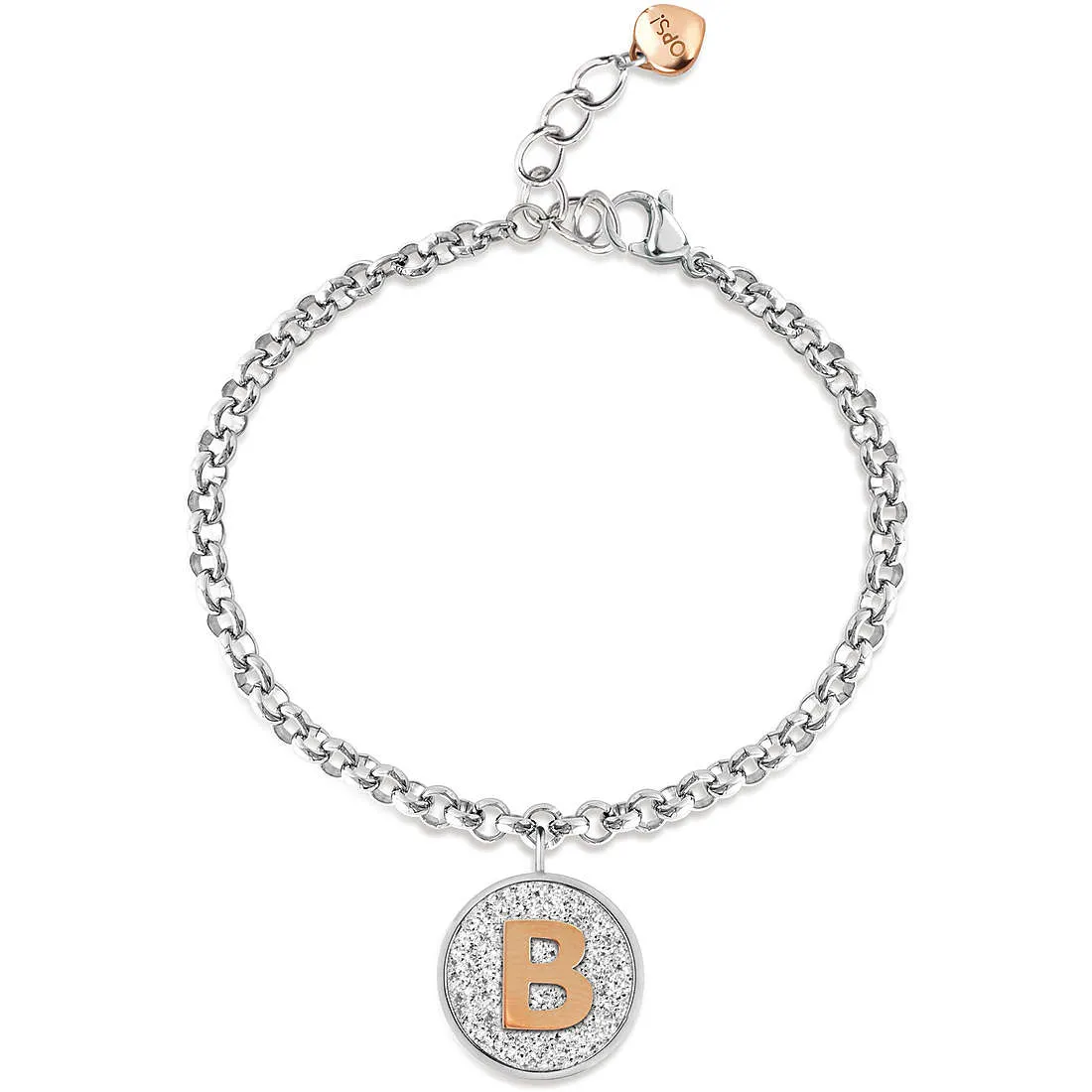 Bracciale donna gioielli Ops Objects my glitter lettera B opsbr-672