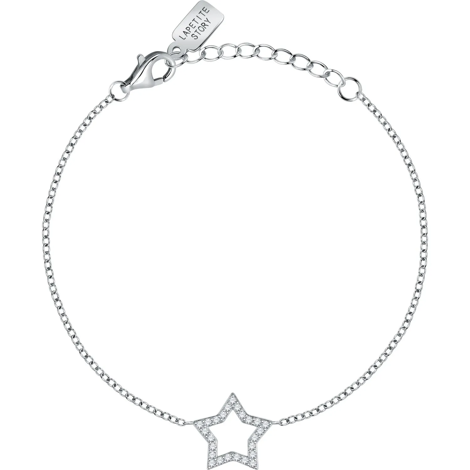 Bracciale donna in argento Le petite story con ciondolo stella lps05awv27