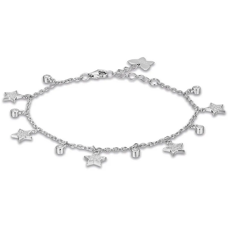 Bracciale donna in argento con stelline gioielli Melitea mb219