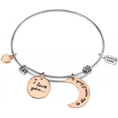 Bracciale donna la petite story bangle rigido luna – LPS05APZ07
