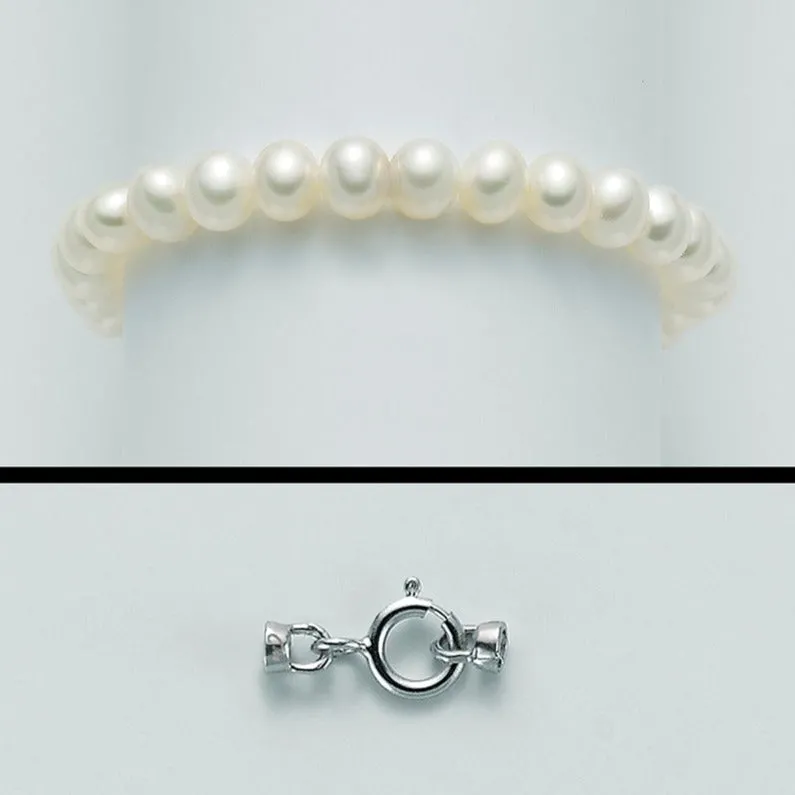 Bracciale in oro e perle 5,5/6