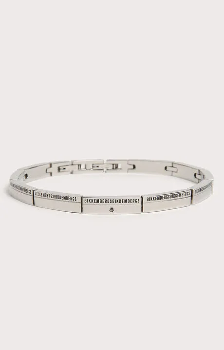 Bracciale sottile Bikkembergs uomo con diamante banb02ww
