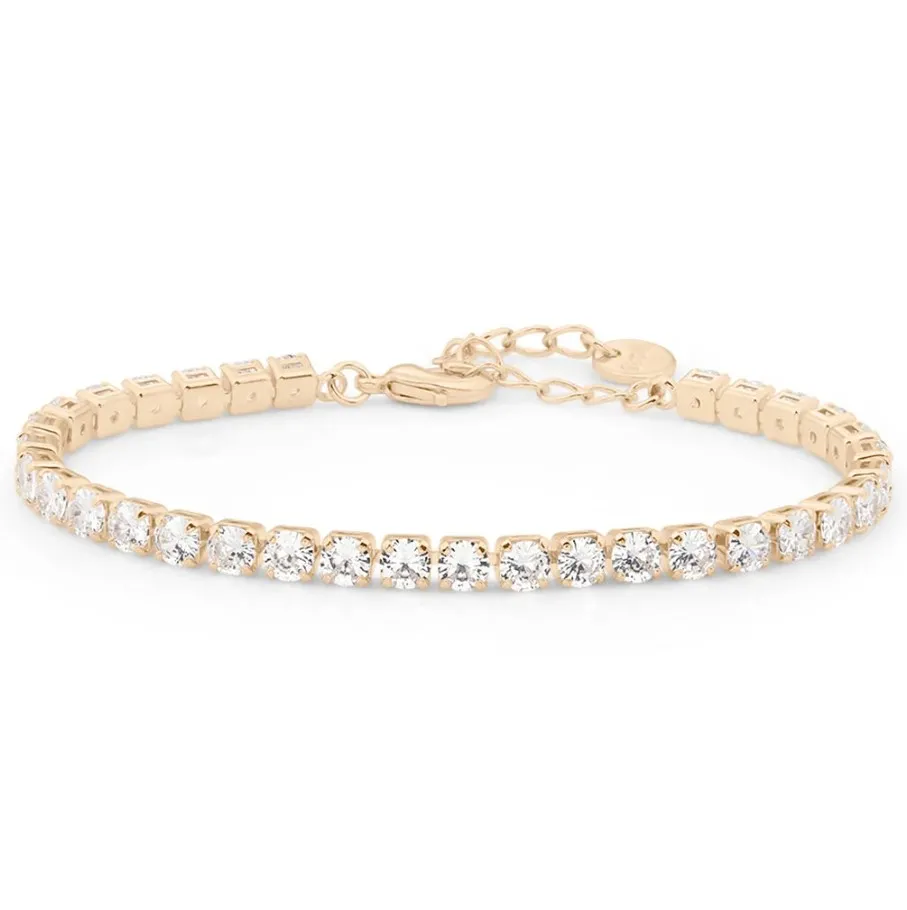 Bracciale tennis Stroili donna romantic shine in metallo rosato e cristalli 1683800