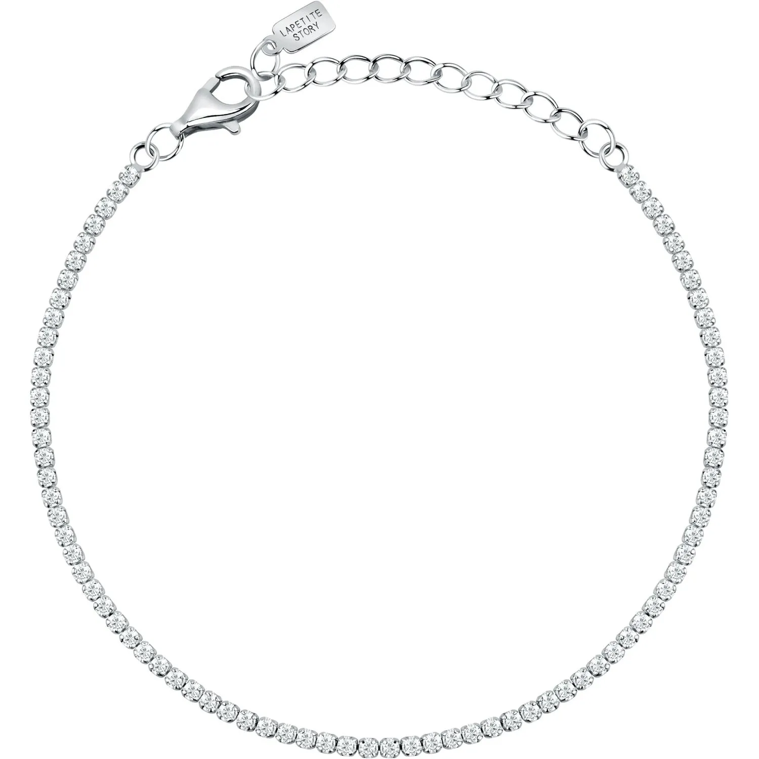 Bracciale tennis bianco donna in argento Le petite story lps05awv31