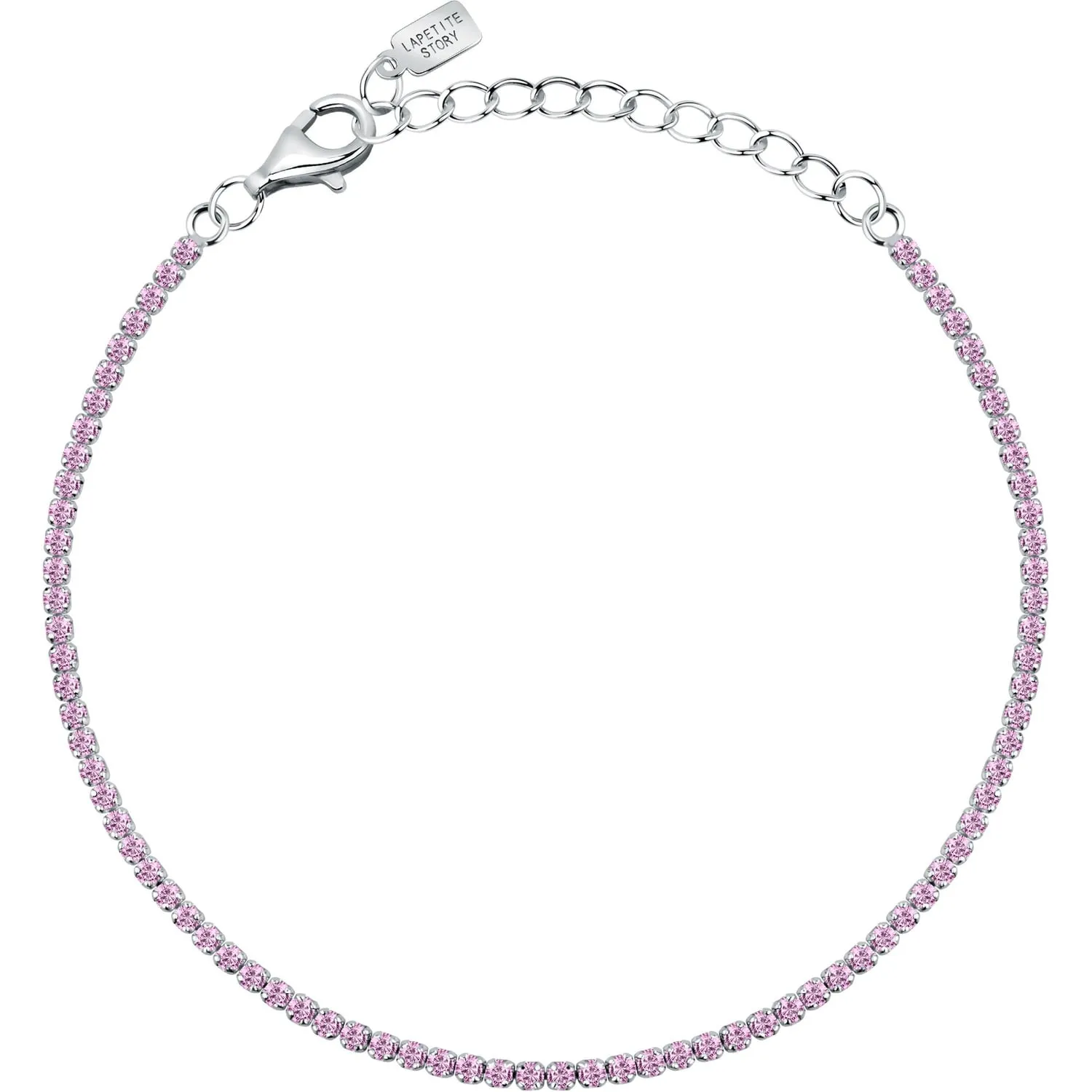 Bracciale tennis donna in argento rosa Le petite story lps05awv32
