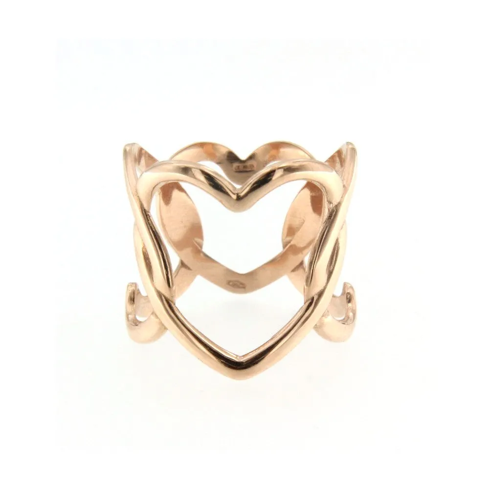 Marco Gerbella Orafi - Anello cuori a giro diversi in oro rosa