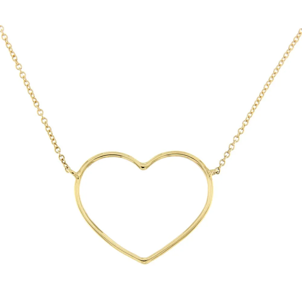 Marco Gerbella Orafi Collana filo sottile con cuore in oro rosa