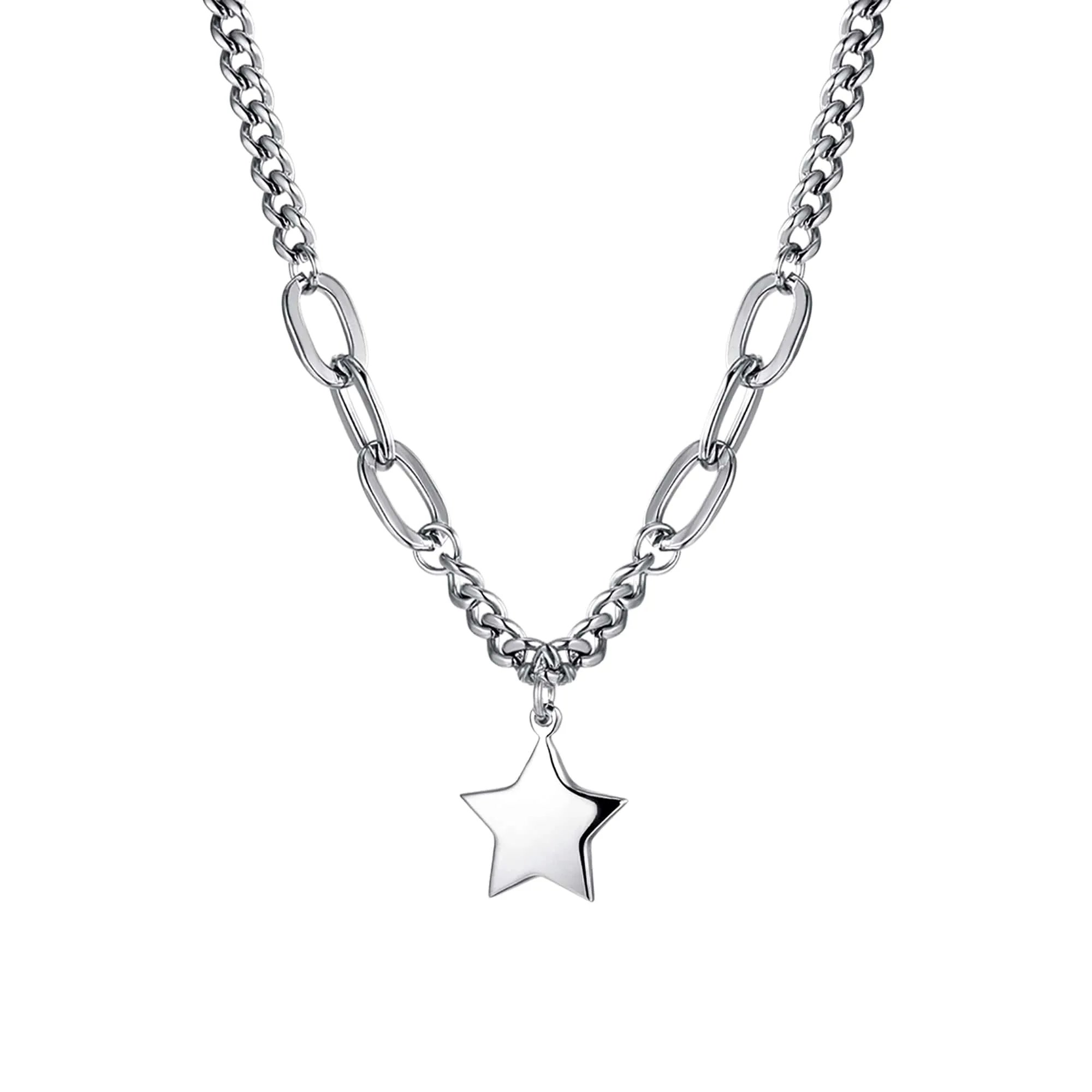 WOMEN'S STEEL NECKLACE WITH PENDANT STAR