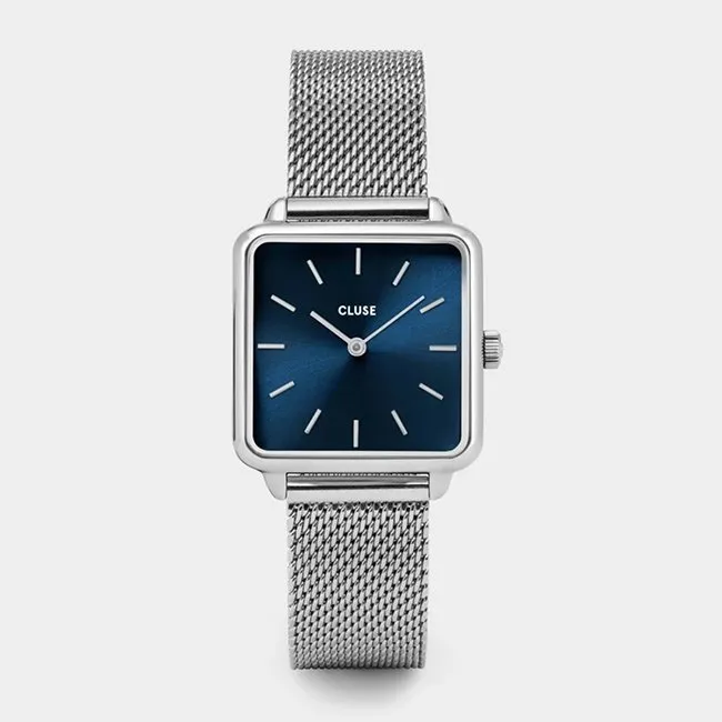 CLUSE – OROLOGIO DONNA La Tétragone Mesh Blue, Silver Colour