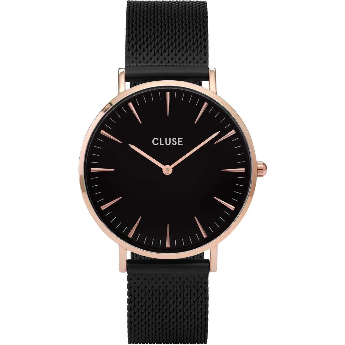 Cluse Orologio Donna La Bohème Mesh Rose Gold Black/Black