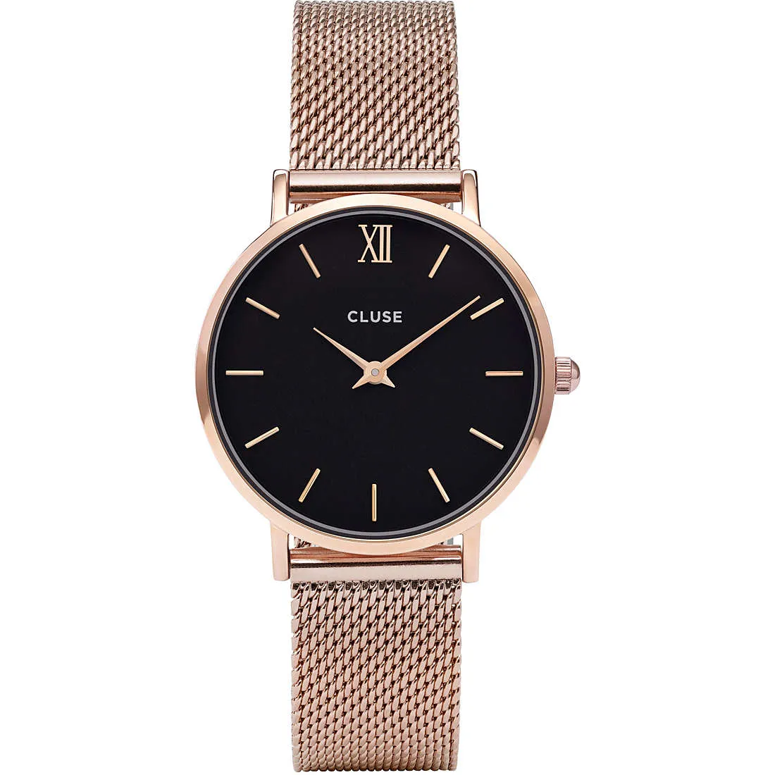 Cluse Orologio Donna Minuit Mesh Rose Gold Black/Rose gold