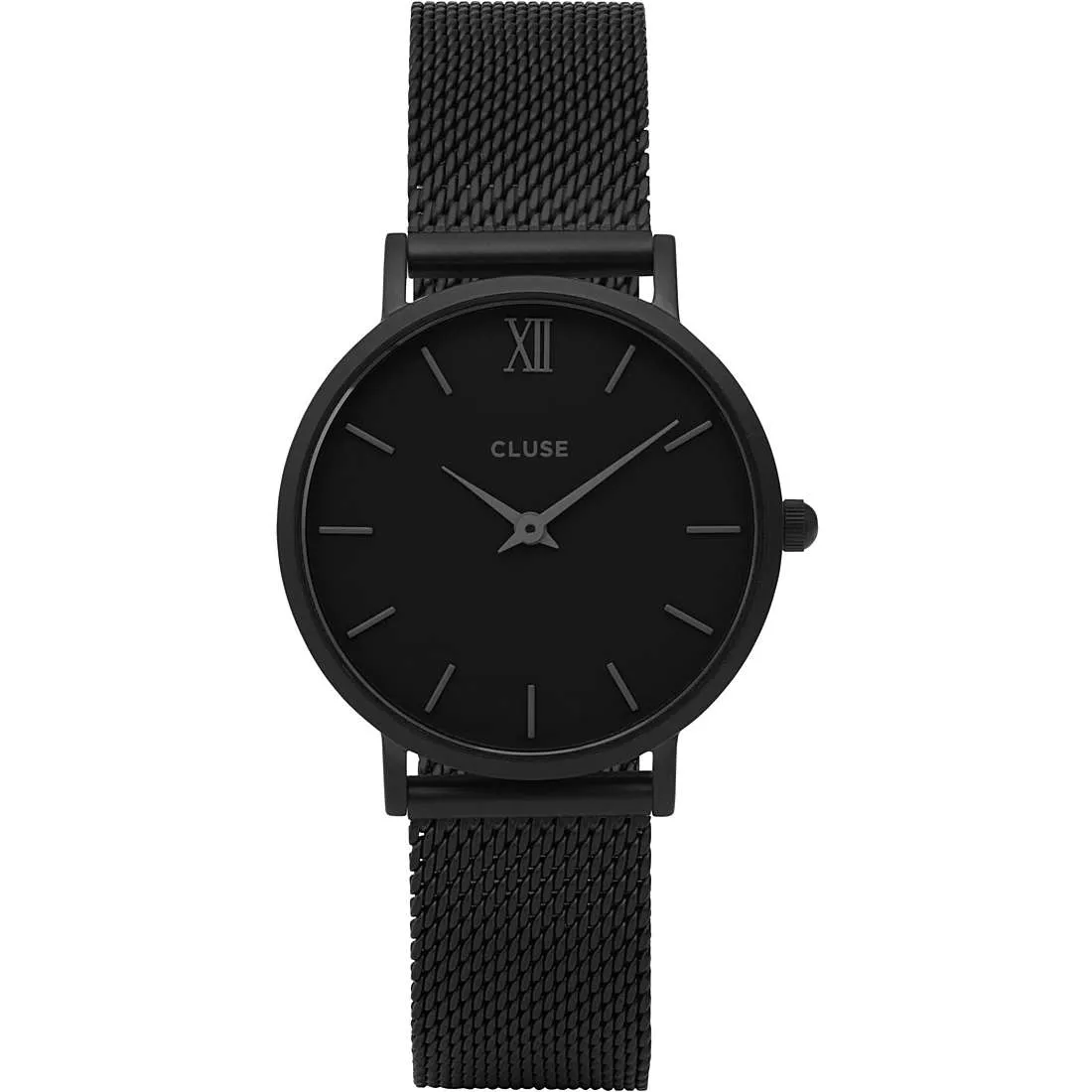 Cluse Orologio Donna Minuit Mesh Black, Black/Black