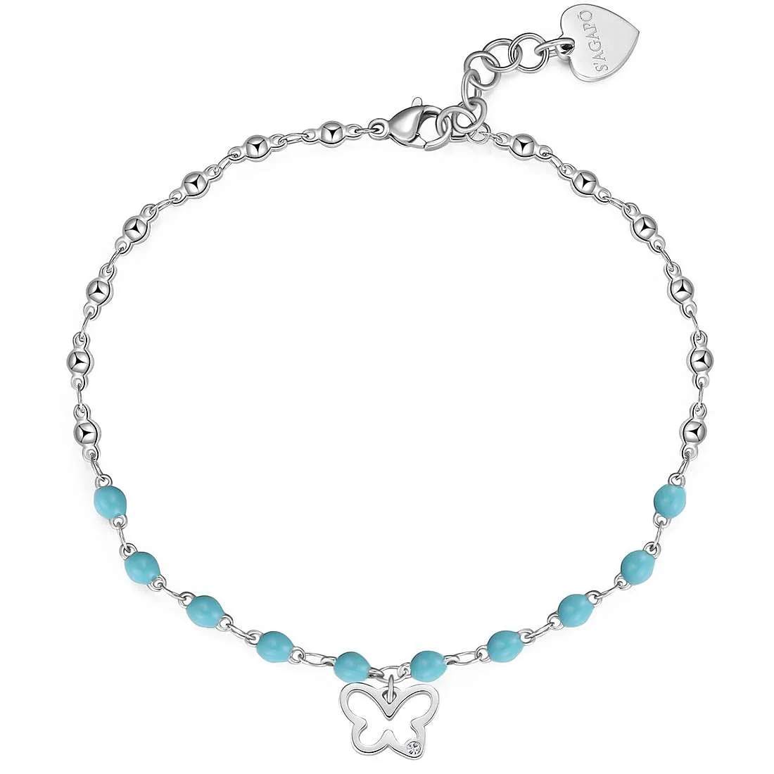 Cavigliera con farfalla donna gioielli Sagapò Vibes svb18