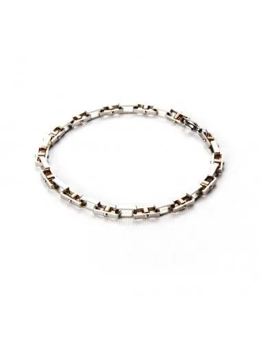 Bracciale Uomo 4US CESARE PACIOTTI - Steel Roller White - 4UBR1253