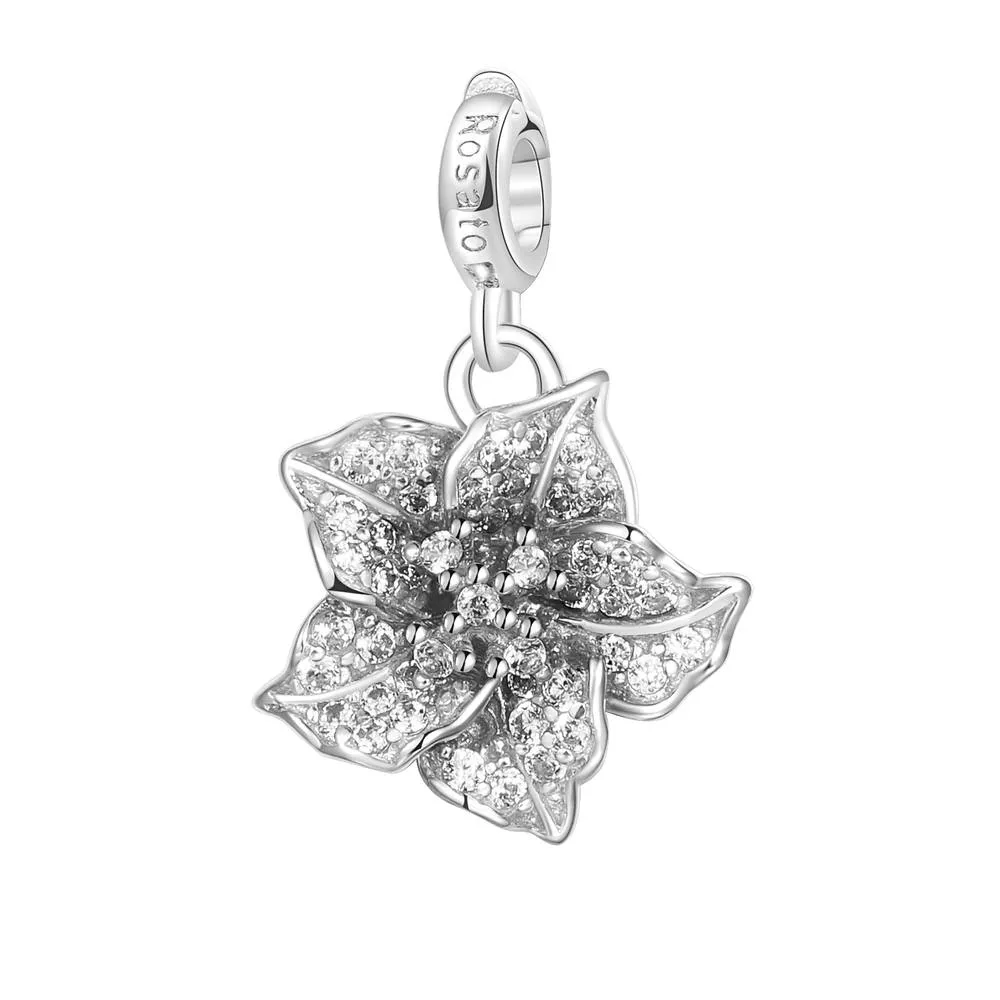 Charm Azalea Rosato Storie Argento Zirconi RZ053R