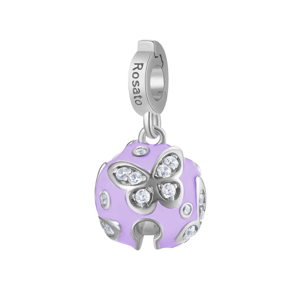 Charm Campanellino Rosato Argento Storie RZ178R