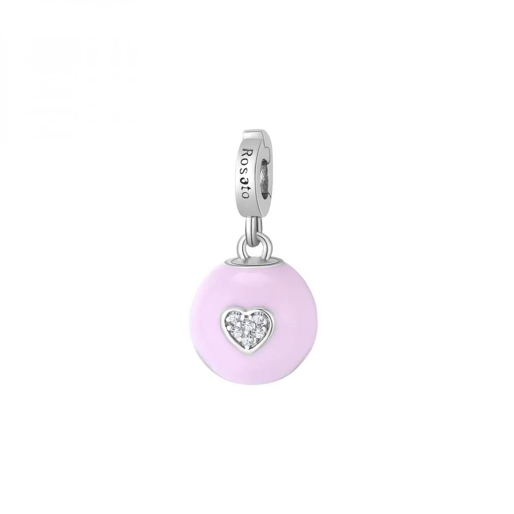 Charm Campanellino Rosato Smalto Rosa RZ184R
