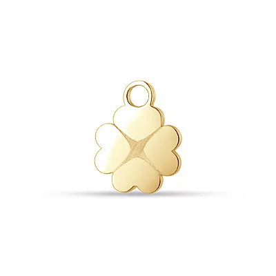 Charm donna quadrifoglio dorato gioiello Luca Barra ch193