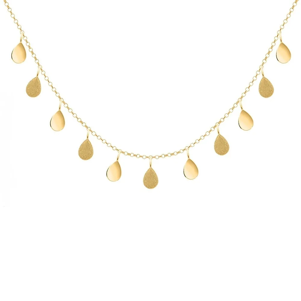 Collana Diva Charms Goccia Argento Dorato 20119_002