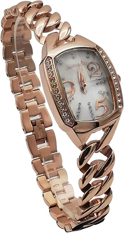 Chronotech Prisma Mini Orologio da donna in Acciaio Placcato Oro Rosa CT.7985LS/10M