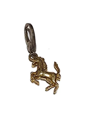 Ciondolo Ferrari uomo cavallo rampante oro 18kt.