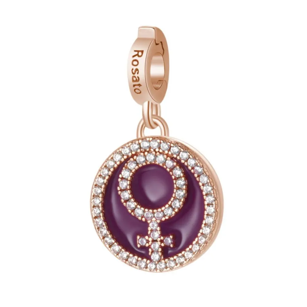 Ciondolo Simbolo Donna Rosato Storie RZLE036