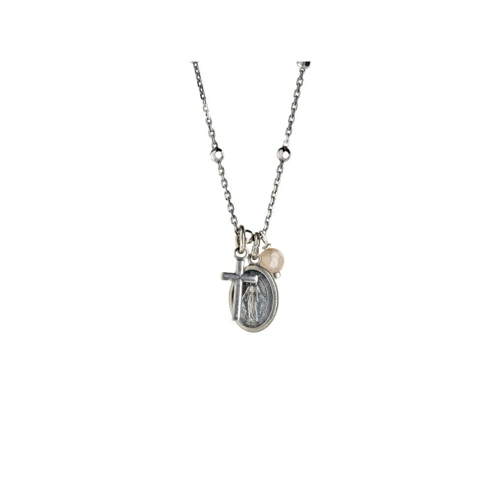 Collana Antracite Argento con Charms Classic