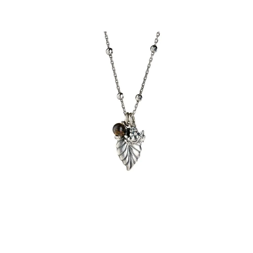 Collana Antracite Argento con Charms Titilla